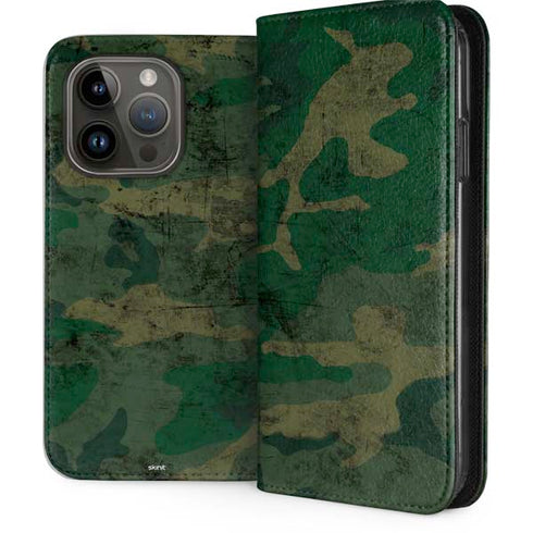 Camouflage iPhone 15 Pro Folio Case